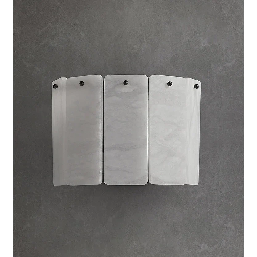 Small Layered Alabaster Wall Sconce | 2-light Hallway Bedside Pair Stepped Stone E12/e14 Casalola Lights Luxury Lamps