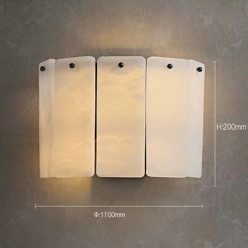 Alabaster Wall Light for Hallway Living Room & Bedroom – Modern Sculptural Sconce Casalolalights Luxury Lamps Interior