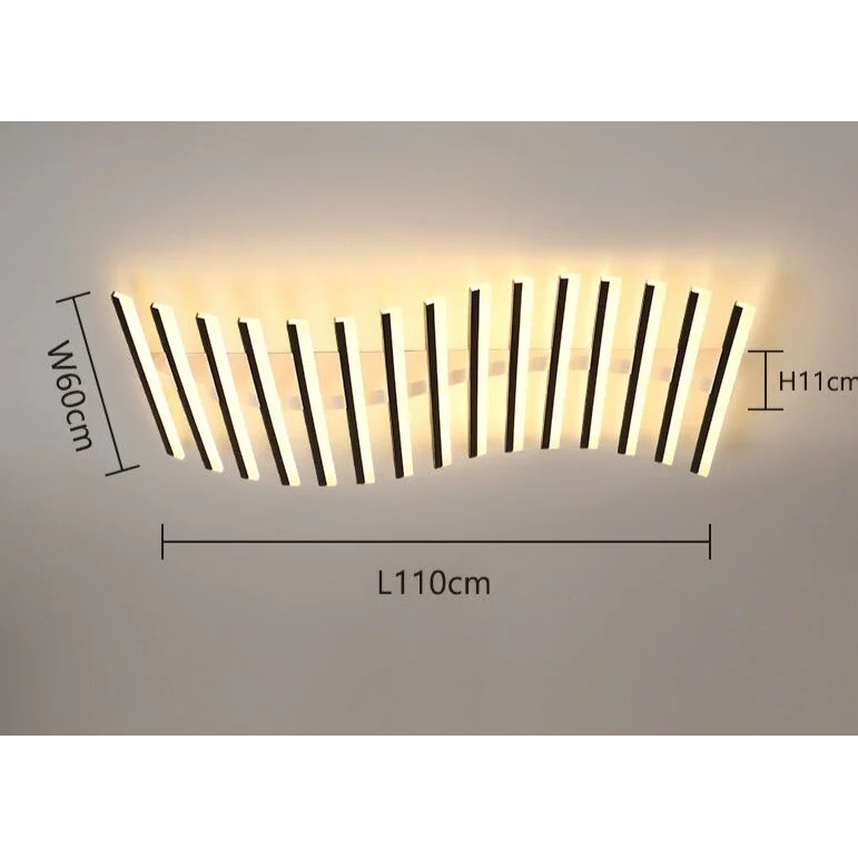 Led Bar Flush Mount 60-110cm | Modern Dimmable Linear Ceiling Light with Remote Kitchen & Low Ceilings Casalolalights