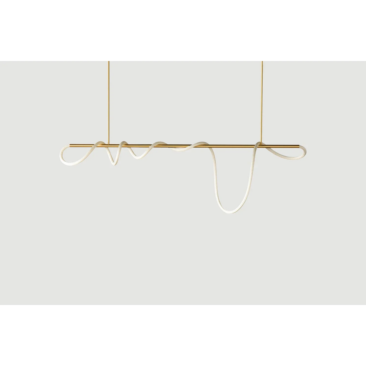 Led Tube Ceiling Light | Curved Acrylic Semi-flush 60-350cm Gold Chrome or Black Minimalist Casalolalights Luxury Lamps