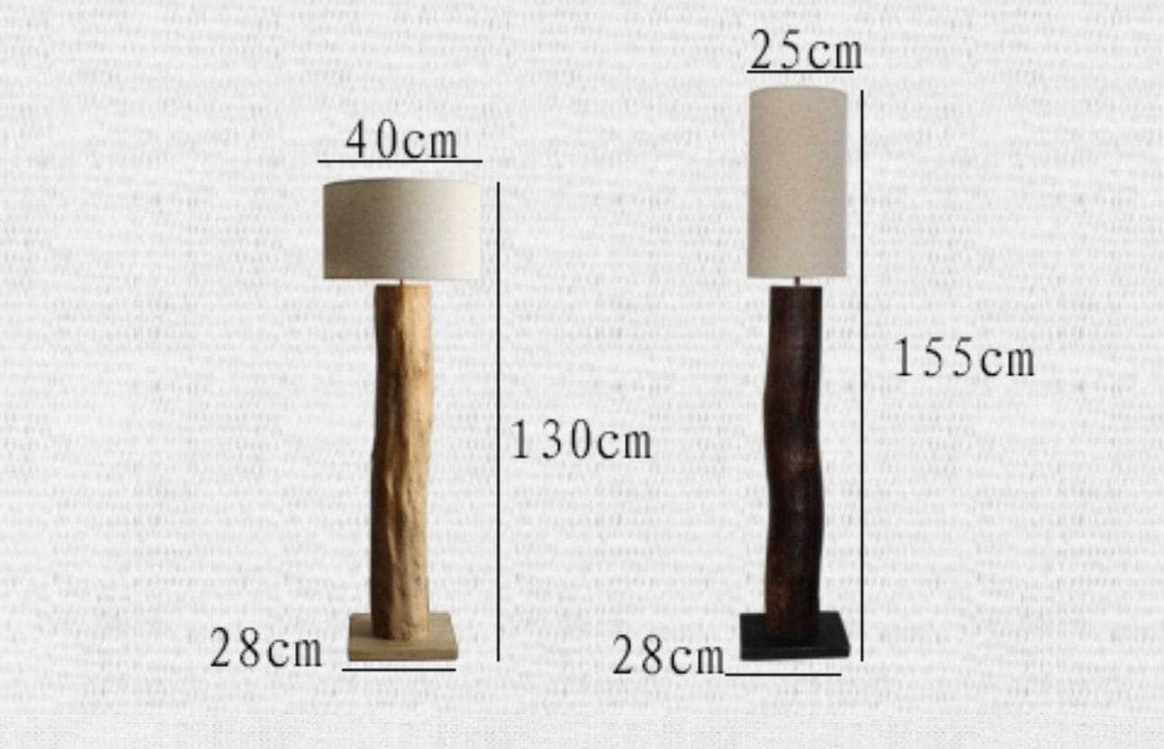 Shop for Floor Lamps - Ecofriendly - Wood Base & Fabric Lampshade