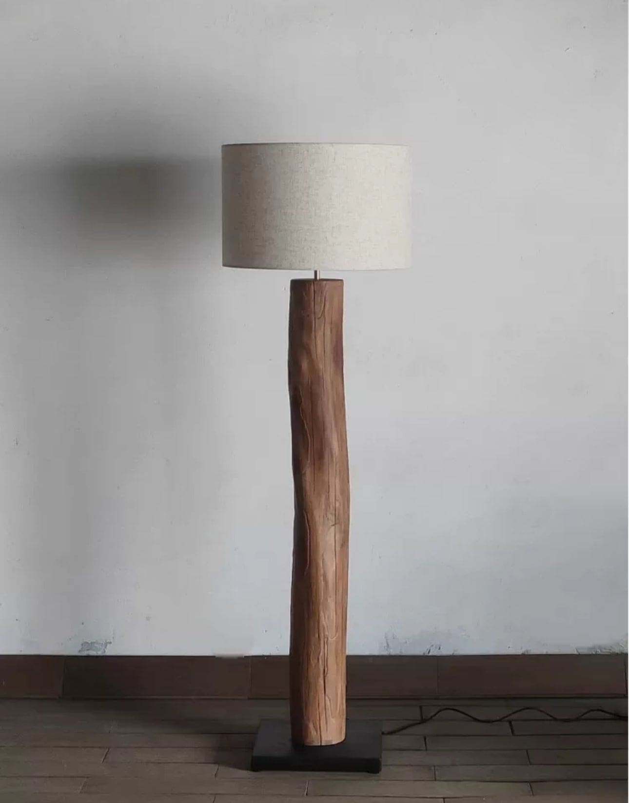 Shop for Floor Lamps - Ecofriendly - Wood Base & Fabric Lampshade