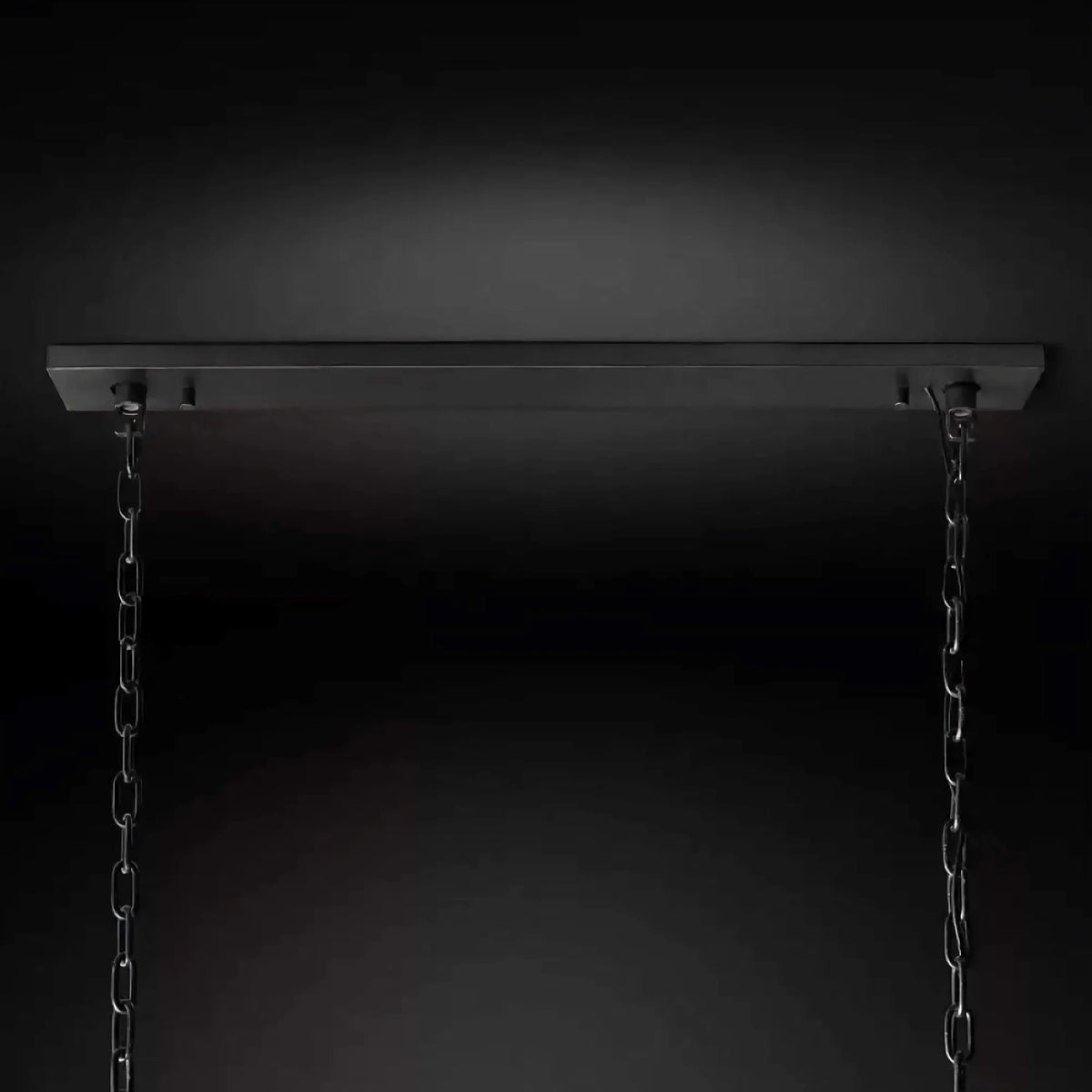 Alabaster Linear Chandelier for Kitchen Island | Black or Brass Frame 100 120 Cm (39 47 In) Long Casalola Lights Luxury