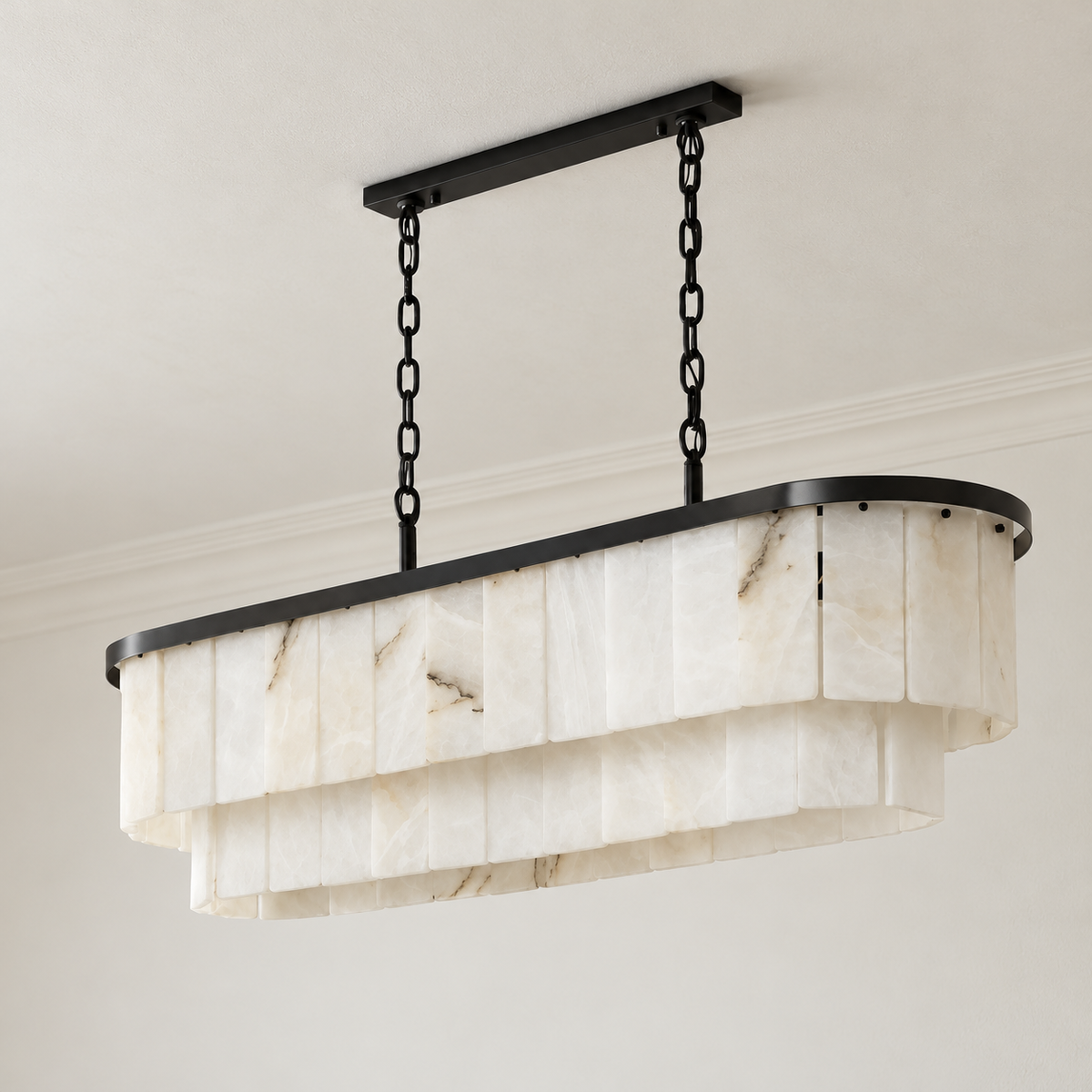 Alabaster Linear Chandelier