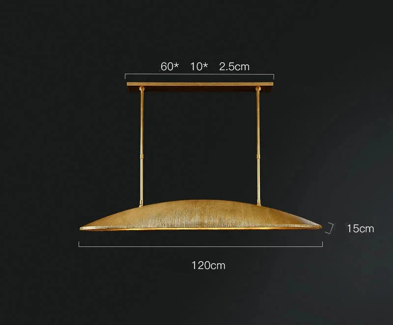 Solid Brass Linear Pendant Light for Dining Room | 4 or 6 Kitchen Island Mid-century Modern Casalolalights Luxury Lamps
