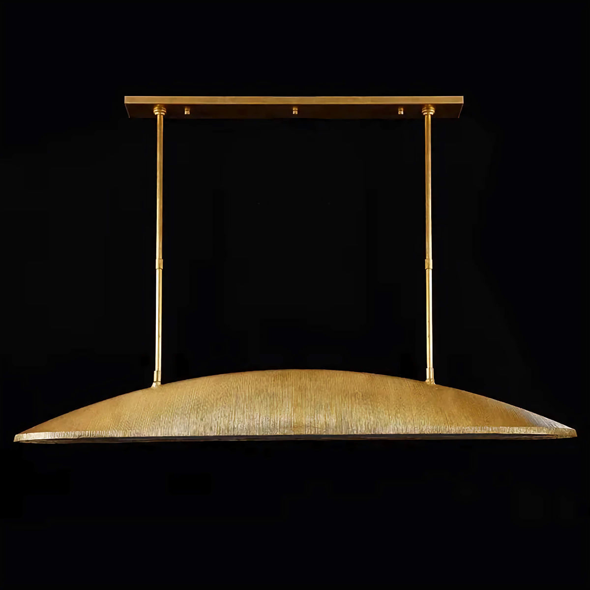 Solid Brass Linear Pendant Light for Dining Room | 4 or 6 Kitchen Island Mid-century Modern Casalolalights Luxury Lamps