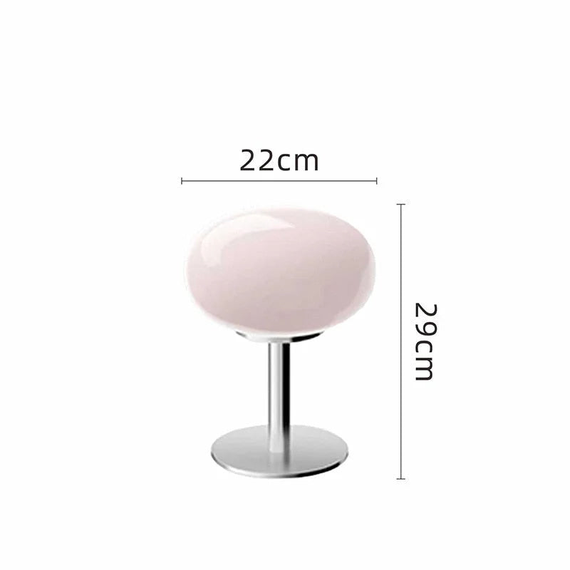 Modern Table Lamps| Glass Lampshade Stainless Steel Base