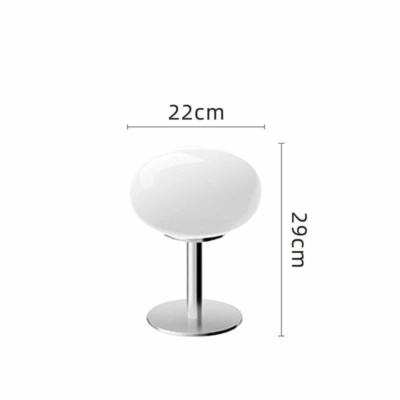 Modern Table Lamps| Glass Lampshade Stainless Steel Base - Lamps
