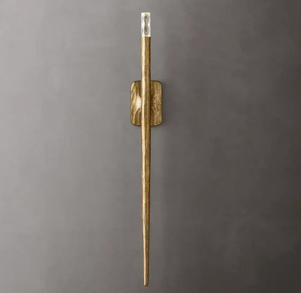Modern Long Copper Wall Sconce – Minimalist Handcrafted Accent Light for Interiors - Sconces