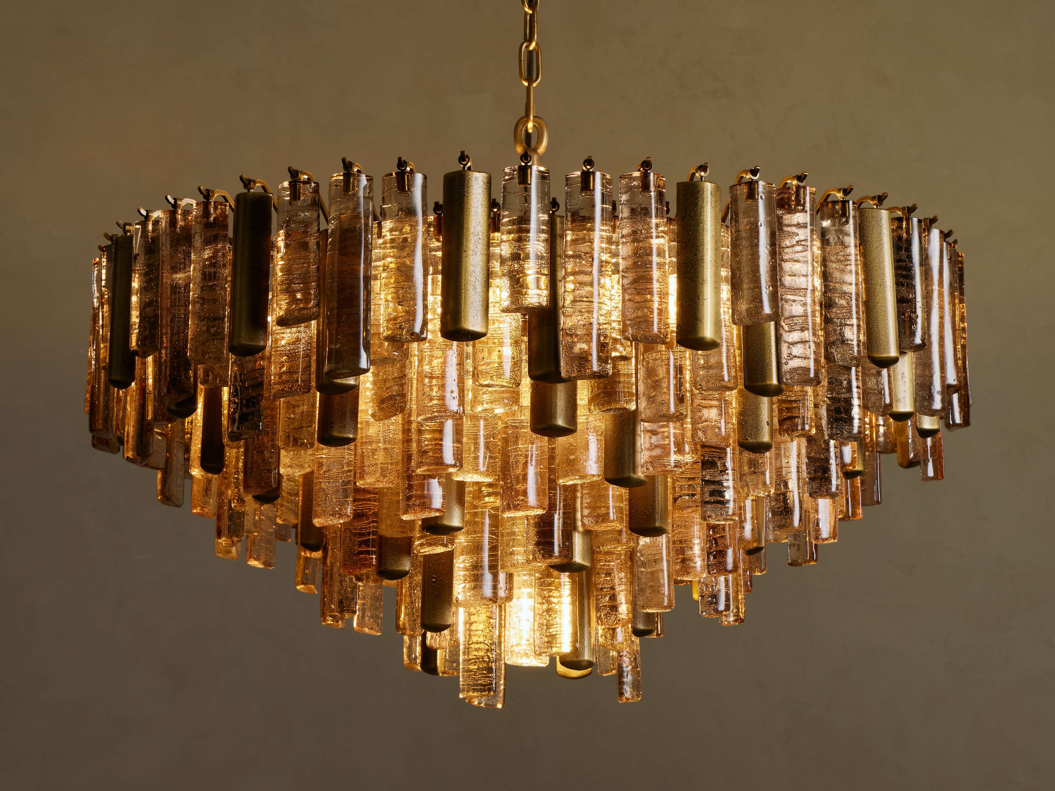 13 Light Cast Glass and Brass Chandelier Clear or Bronze Art Dining Room Statement Ceiling Casalolalights Luxury Lamps