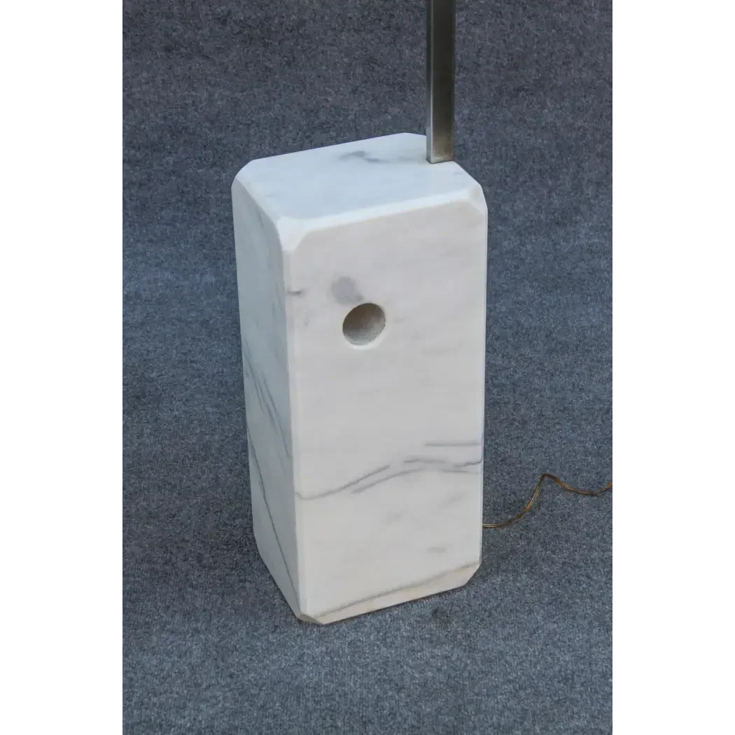 Solid Carrara Marble Arc Floor Lamp | Mid-century Modern Italian Design | 240cm Extra Large Arched | Casalola Lights