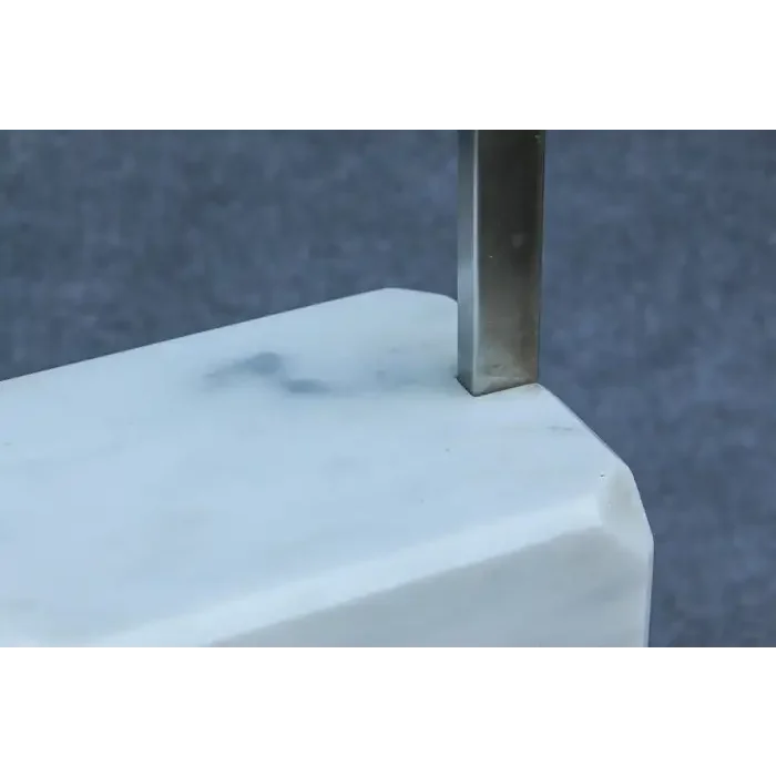 Solid Carrara Marble Arc Floor Lamp | Mid-century Modern Italian Design | 240cm Extra Large Arched | Casalola Lights