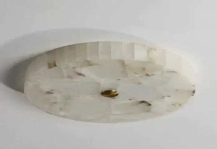 Luminous Marble Ceiling Light for Contemporary Living Room Bedroom - Flush Mounts