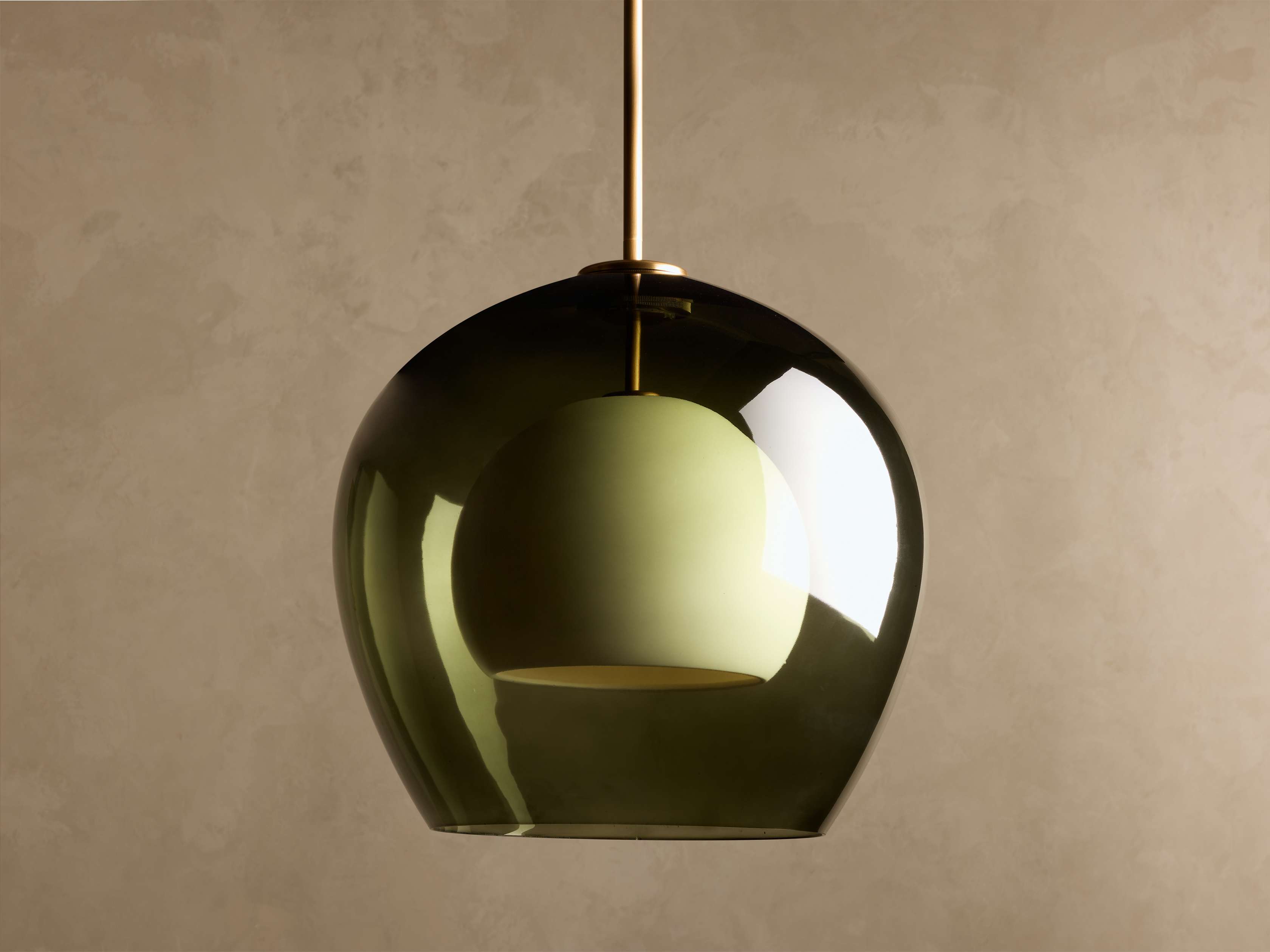 Round Glass Pendant Light with Long Chain Large Kitchen Island Dining Table or Counter Hanging Casalolalights Luxury