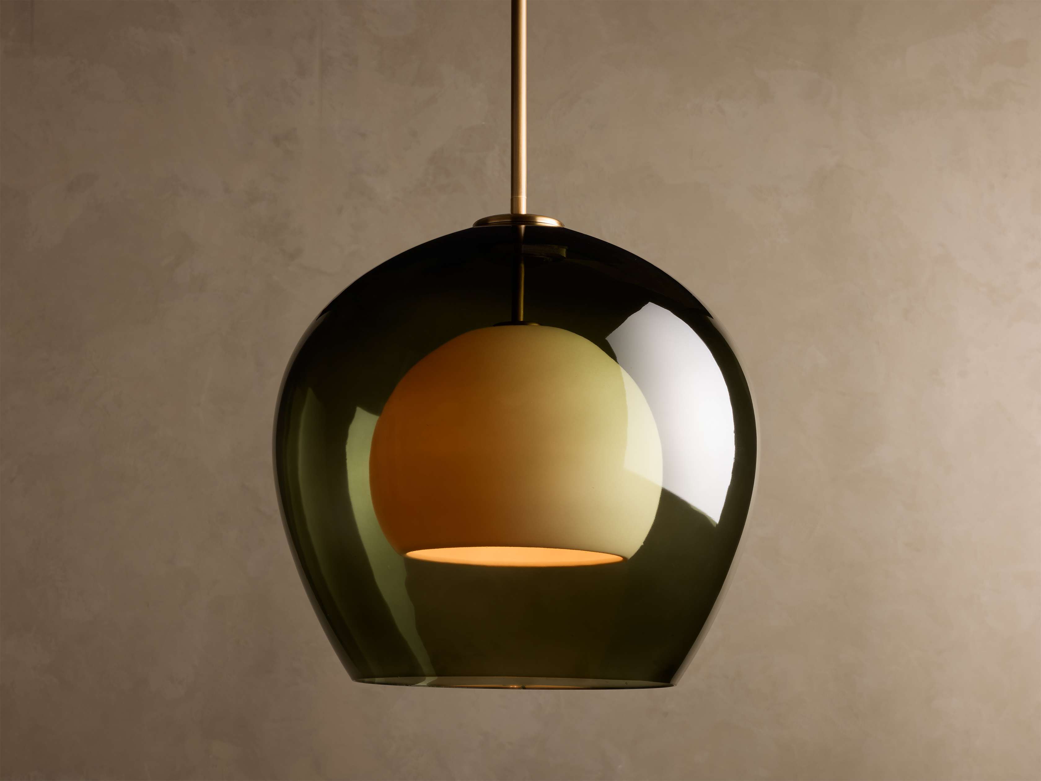 Round Glass Pendant Light with Long Chain Large Kitchen Island Dining Table or Counter Hanging Casalolalights Luxury