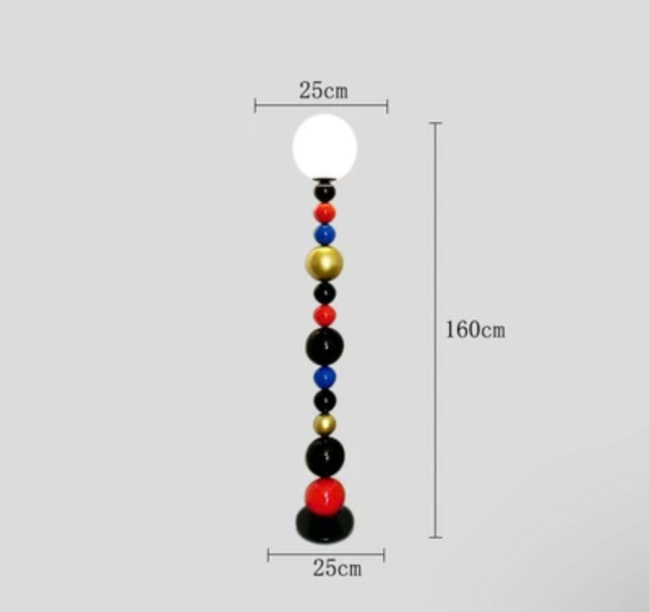 Modern Multicolor Sphere Floor Lamp – Creative Art Deco Lighting for Living Room or Bedroom - Lamps