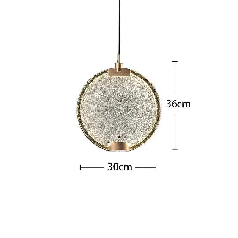 Mansiero Green Brass Glass Pendant Lighting for Dining Room Kitchen Living - Lamps