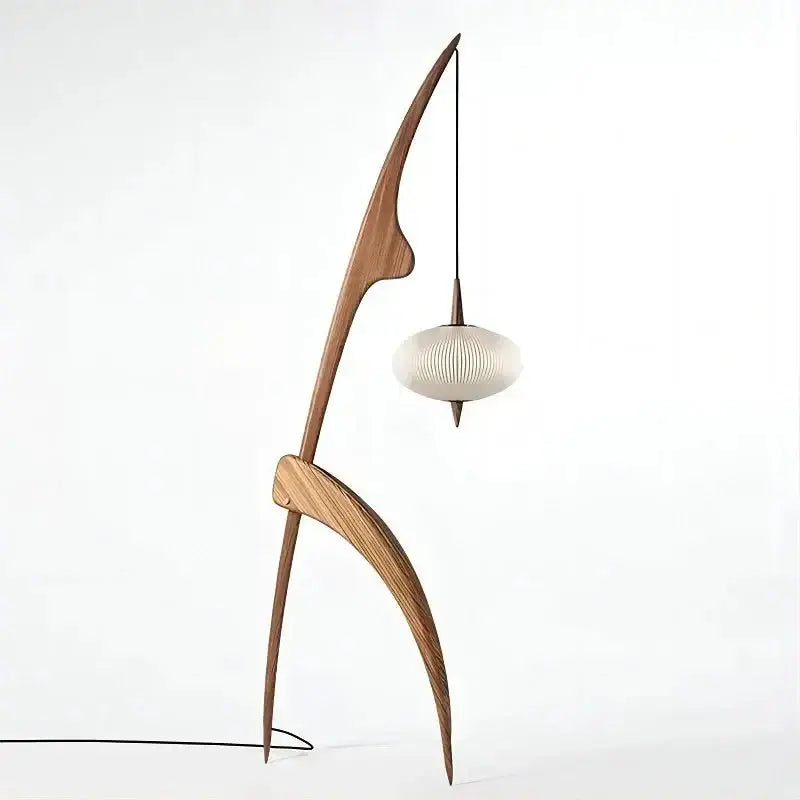Wood Floor Lamp | Handcrafted | Modern Design | Mantis for Living Room Bedroom - Lamps