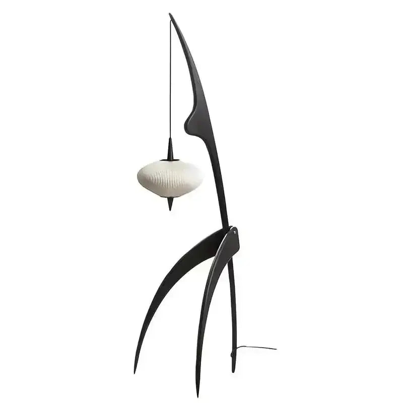 Wood Floor Lamp | Handcrafted | Modern Design | Mantis for Living Room Bedroom - Lamps