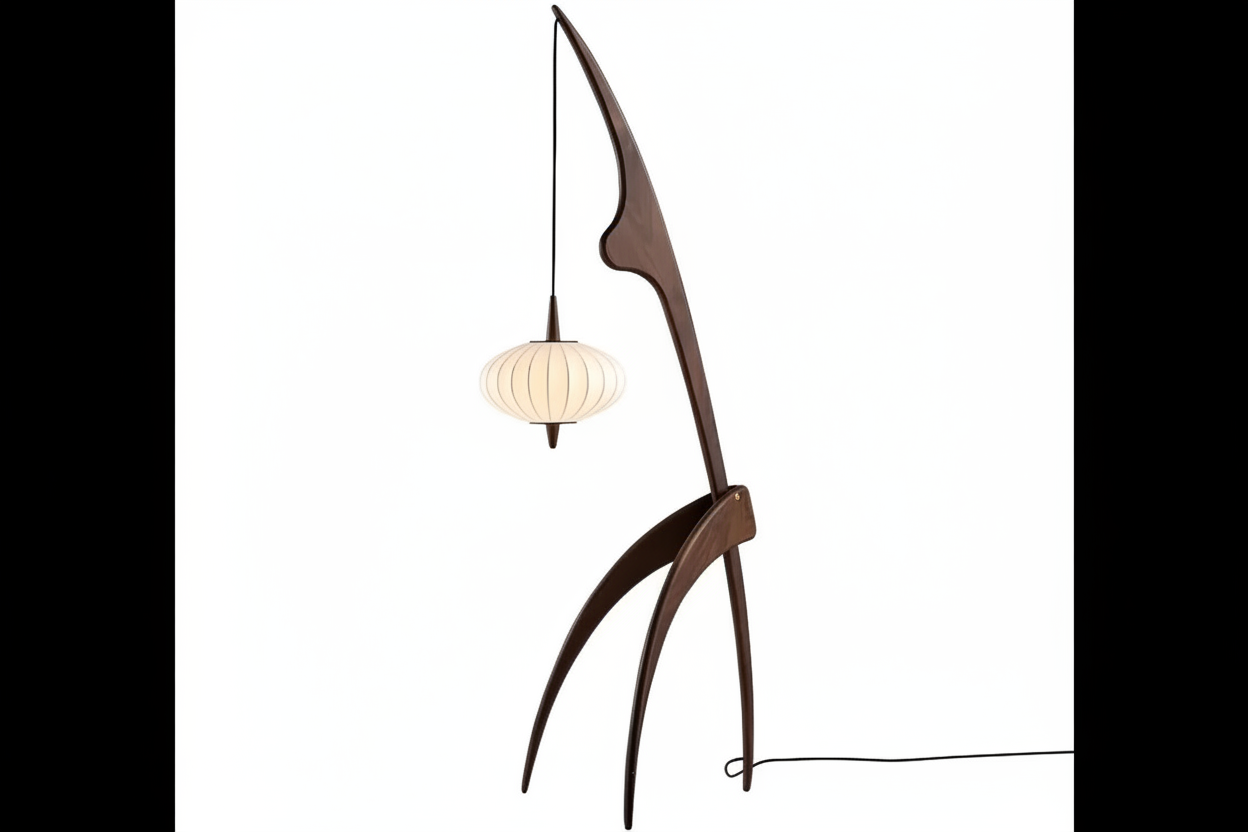 Wood Floor Lamp | Handcrafted | Modern Design | Mantis for Living Room Bedroom Casalolalights Luxury Lamps for Interior