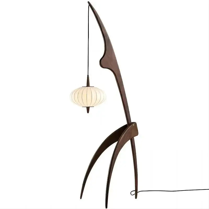 Wood Floor Lamp | Handcrafted | Modern Design | Mantis for Living Room Bedroom - Lamps
