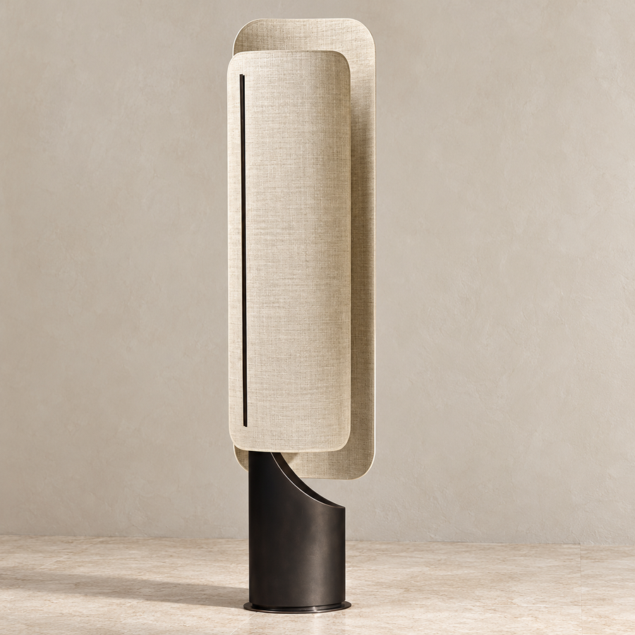 Maraki Linen Floor Lamp