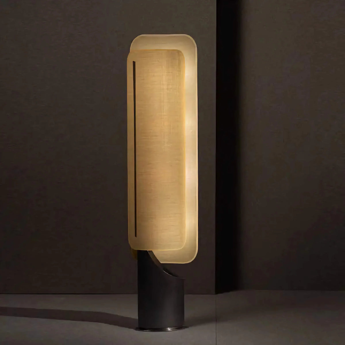 Resin Floor Lamp Natural Linen Shade | Slim Bedside Light 158cm Tall Soft 2700k Glow Japandi Casalola Lights Luxury