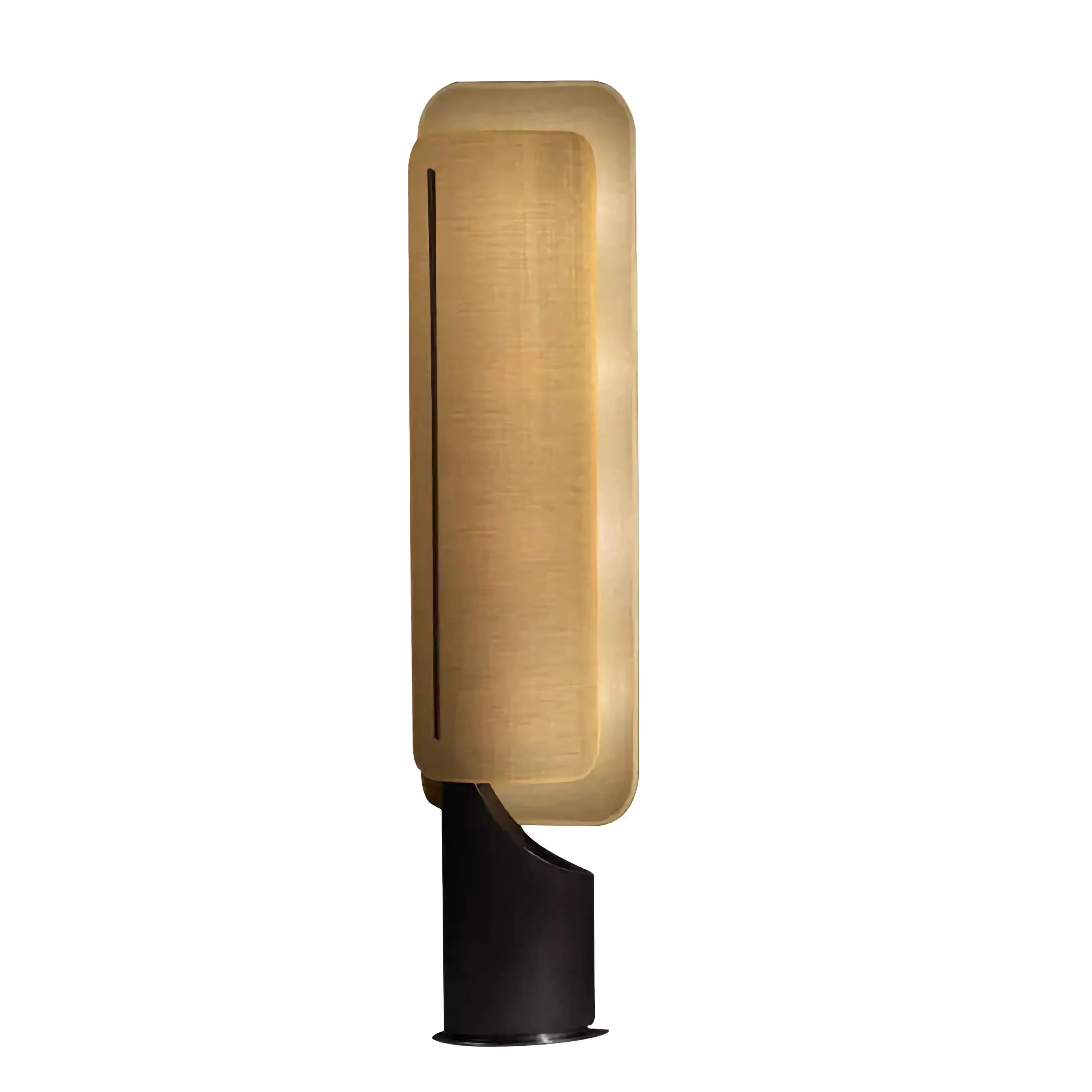 Black and Gold Linen Floor Lamp – Italian Designer Sculptural Modern for Living Room Casalolalights Luxury Lamps