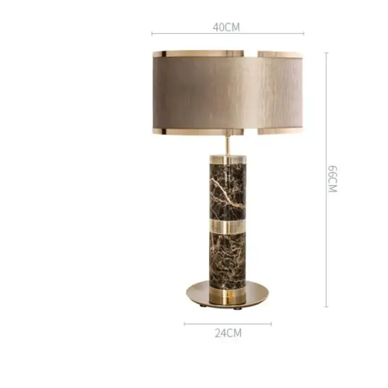 Marble & Brass Table Lamp | Timeless Designer Accent - Sparta - Lamps