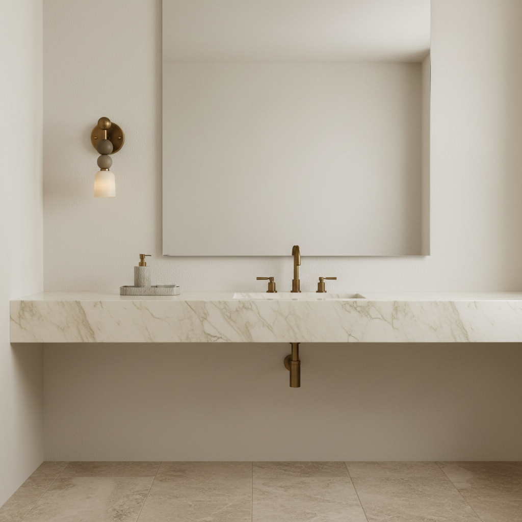 Marble and Brass Wall Sconce 150×386mm – Alabaster Bedside & Hallway Light Casalolalights Luxury Lamps for Interior