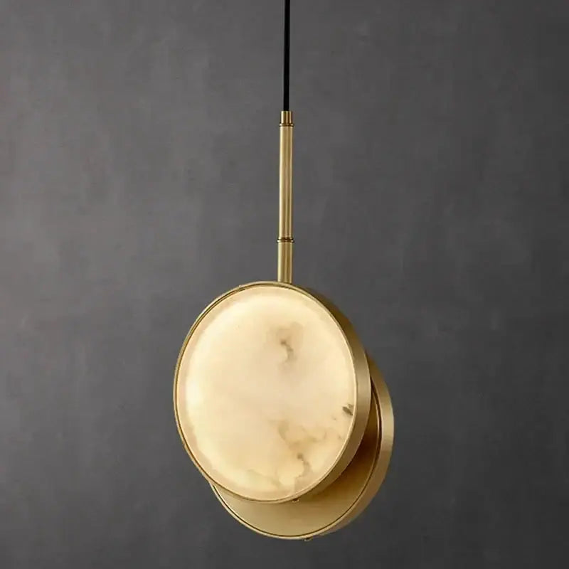 Luxury Marble & Copper Pendant Lamp for Restaurants Living Room Bedside Kitchen Island Dining - Lamps