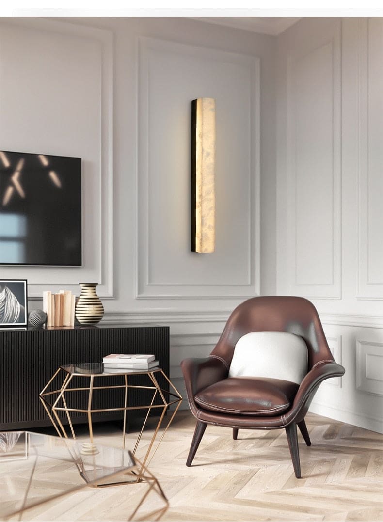 Marble Copper Wall Sconces for Hall Living Room Dining Bedroom