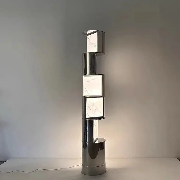 Mordern Luxury Marble Effect Led Floor Lamp for Living Room