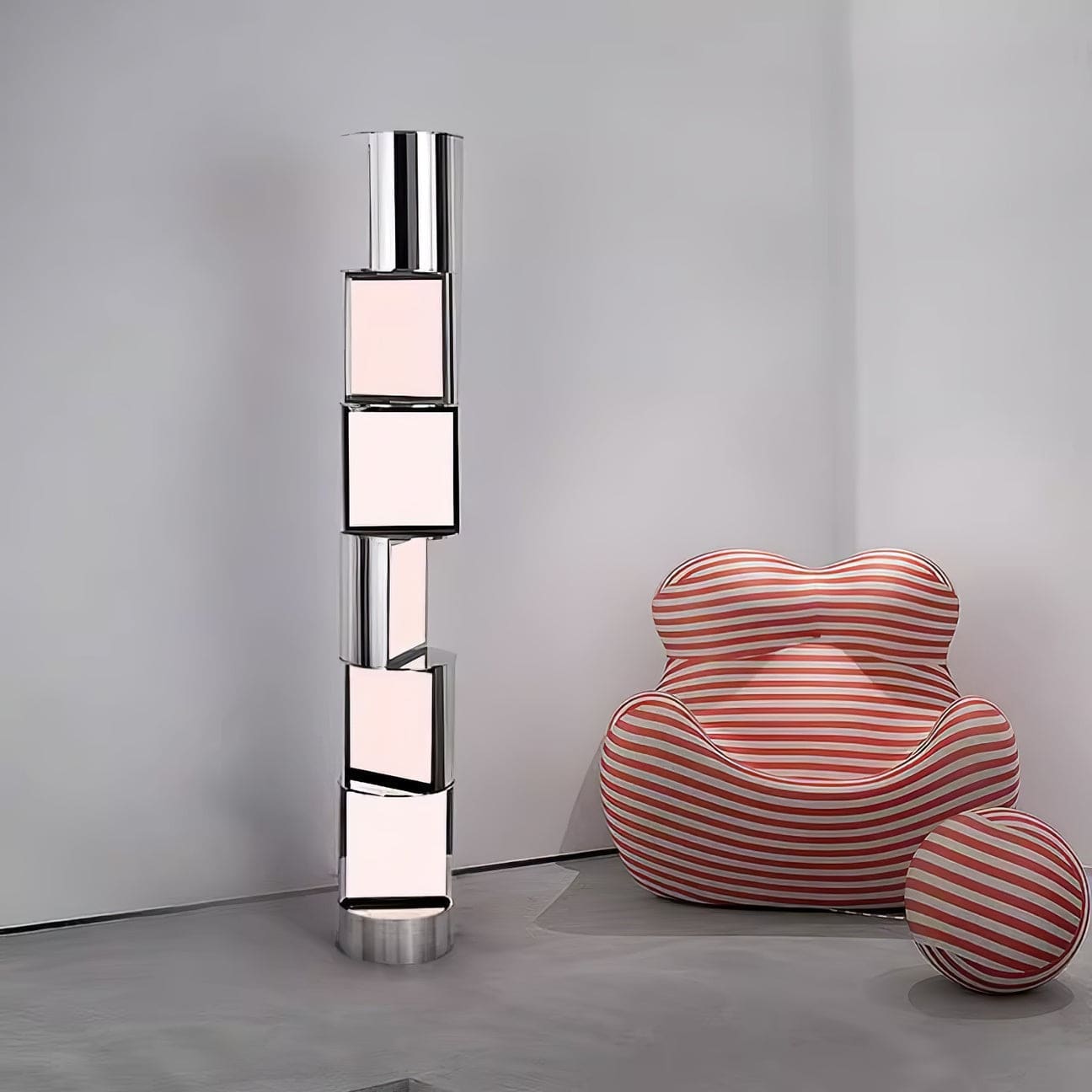Mordern Luxury Marble Effect Led Floor Lamp for Living Room - Lamps