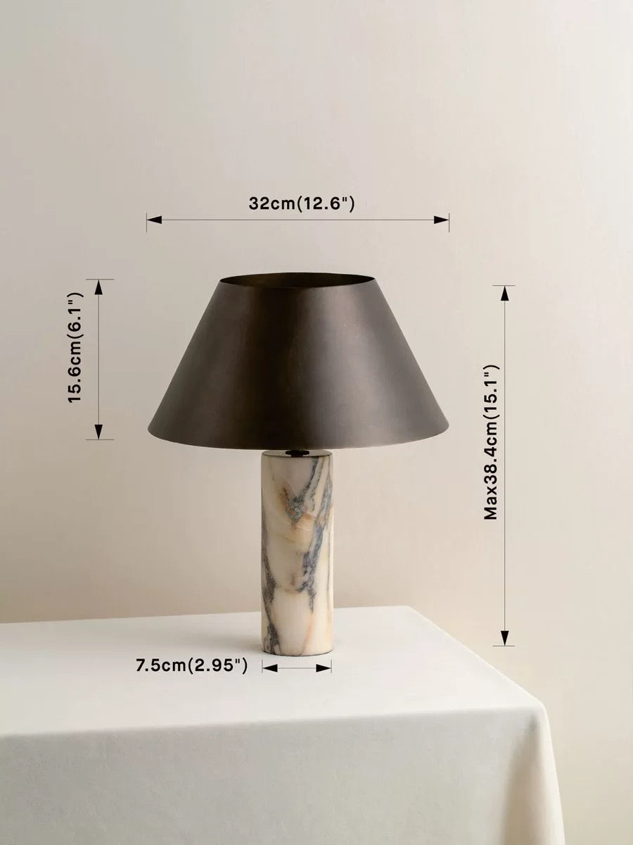 Genuine Marble Table Lamp – Wabi-sabi Designer Lighting for Bedroom Living Room - Sales Casalolalights Luxury Lamps