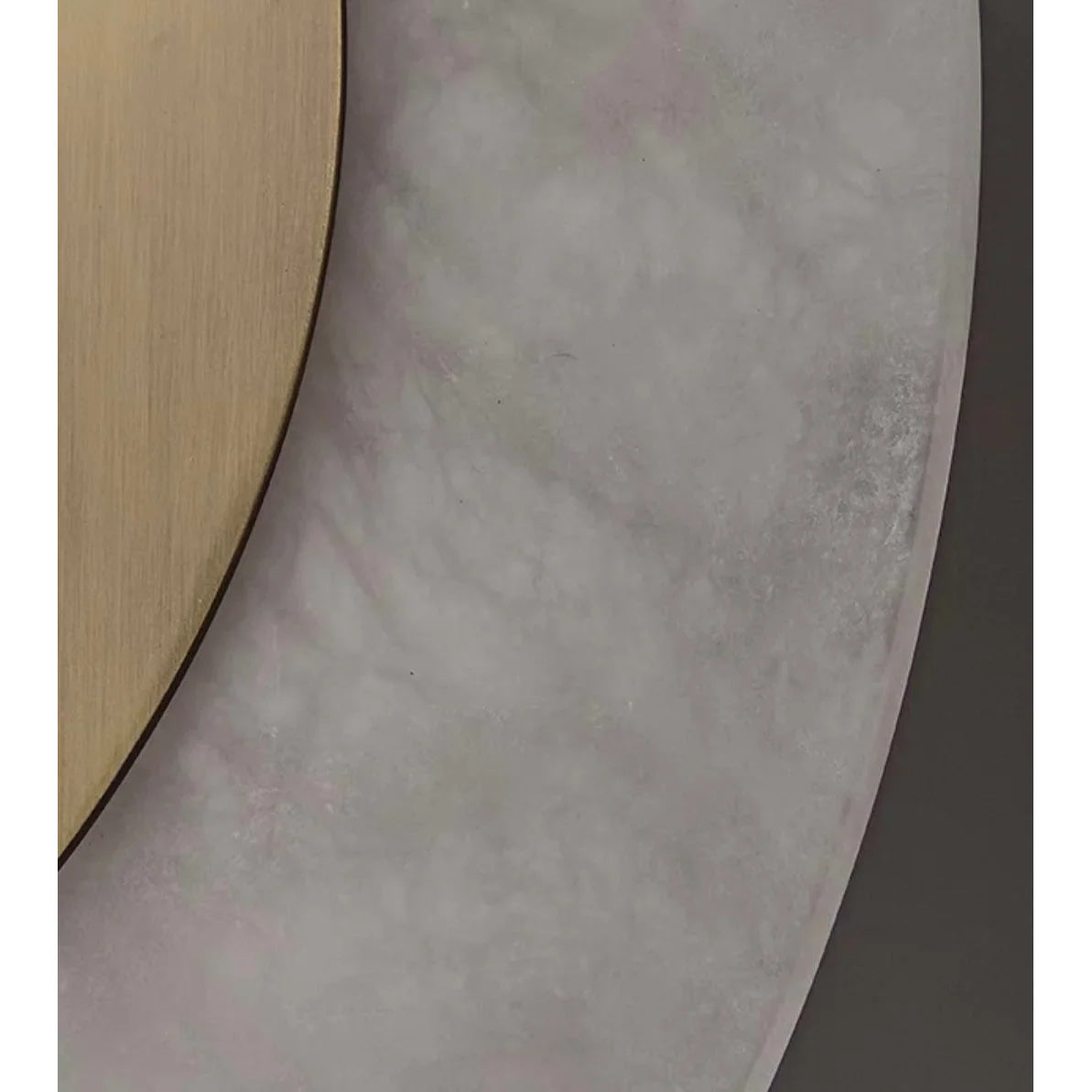 Calacatta Marble Leaf Sconce | Brushed Brass Wall Light