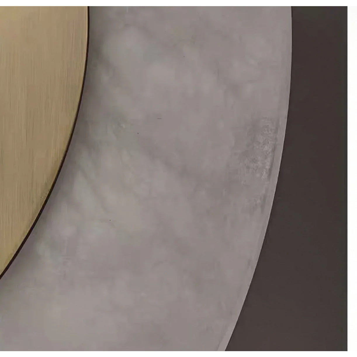 Calacatta Marble Leaf Sconce | Brushed Brass Wall Light