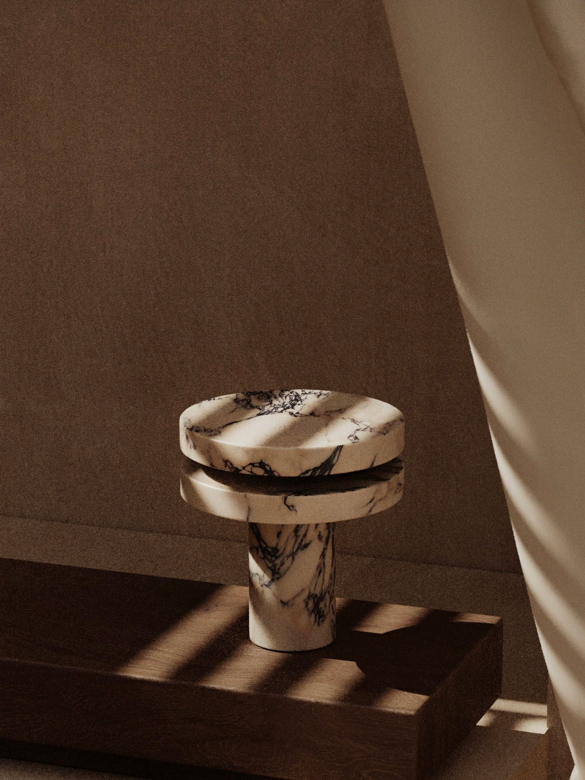 Marble Table Lamp for Living Room and Console | Small Solid Stone Sculptural Modern Minimalist Casalola Lights Luxury