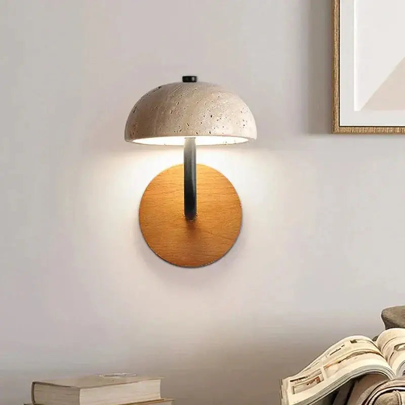 Marble Wall Lamp Natural Material Wabi-sabi Light Fixtures for Bedside Living Room Corridor - Sconces