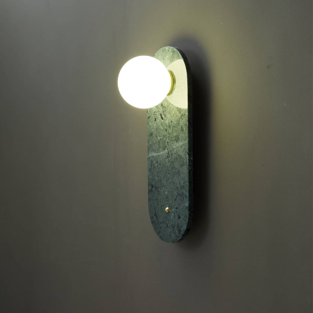 Marble Wall Light Fixtures Green White Luxury Interior Home Decor - Sconces