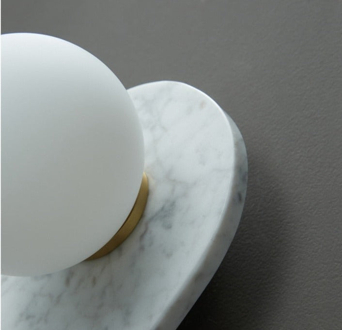 Marble Wall Light Fixtures Green White Luxury Interior Home Decor - Sconces