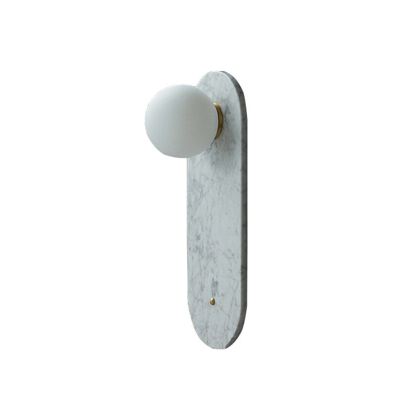 Marble Wall Light Fixtures Green White Luxury Interior Home Decor - Sconces
