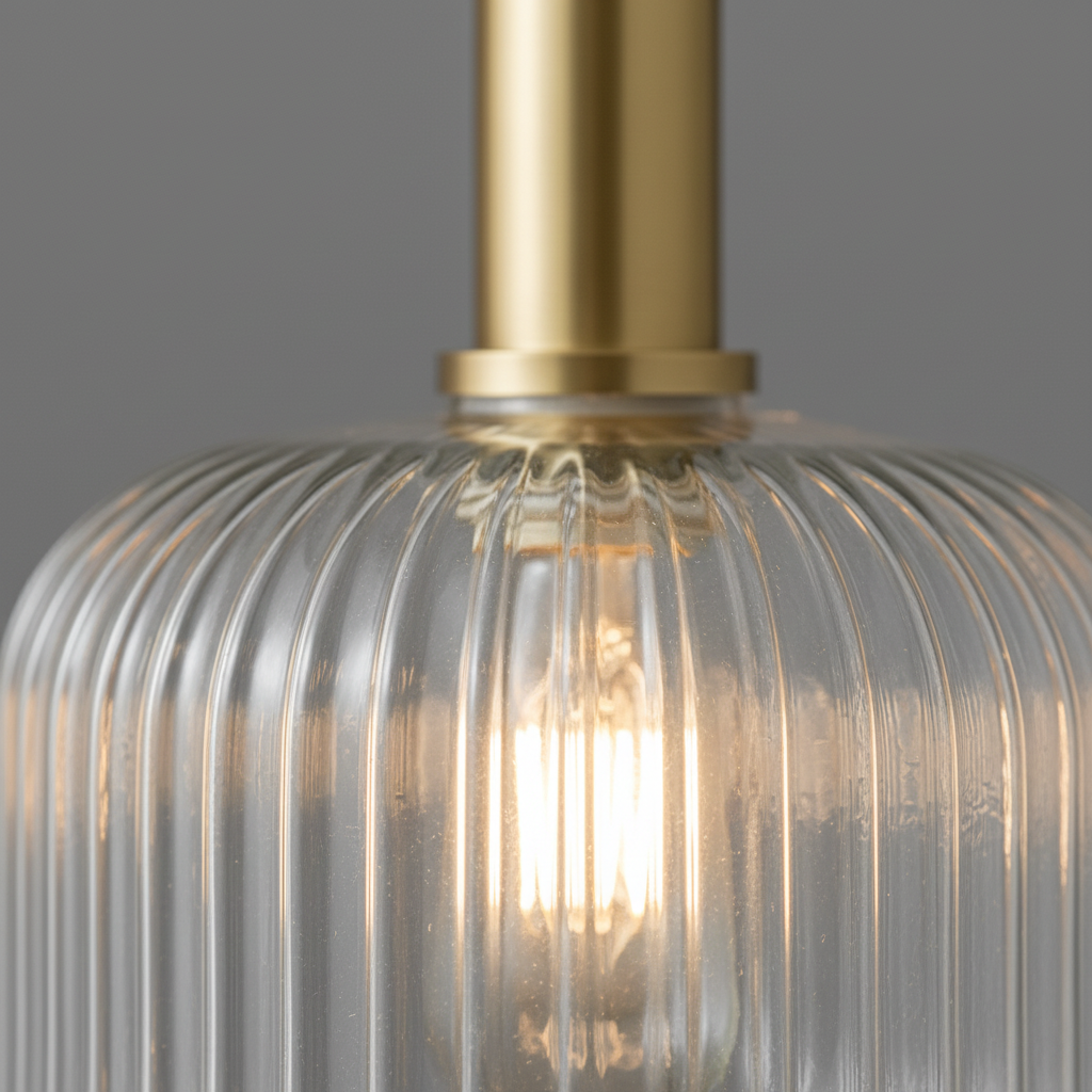 Maria glass pendants clustered over a dining table