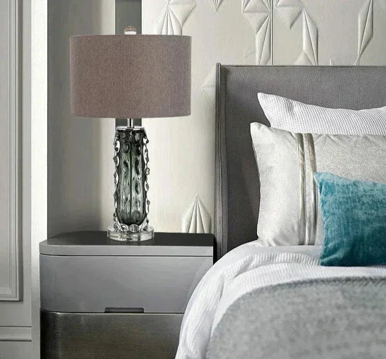 Luxury Modern Crystal Table Lamp Bedside Hollywood Regency Decor - Lamps