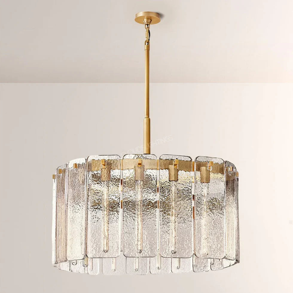 Cast Glass Ring Chandelier for Dining Room | 92cm 122cm 152cm Solid Copper Contemporary Casalolalights Luxury Lamps