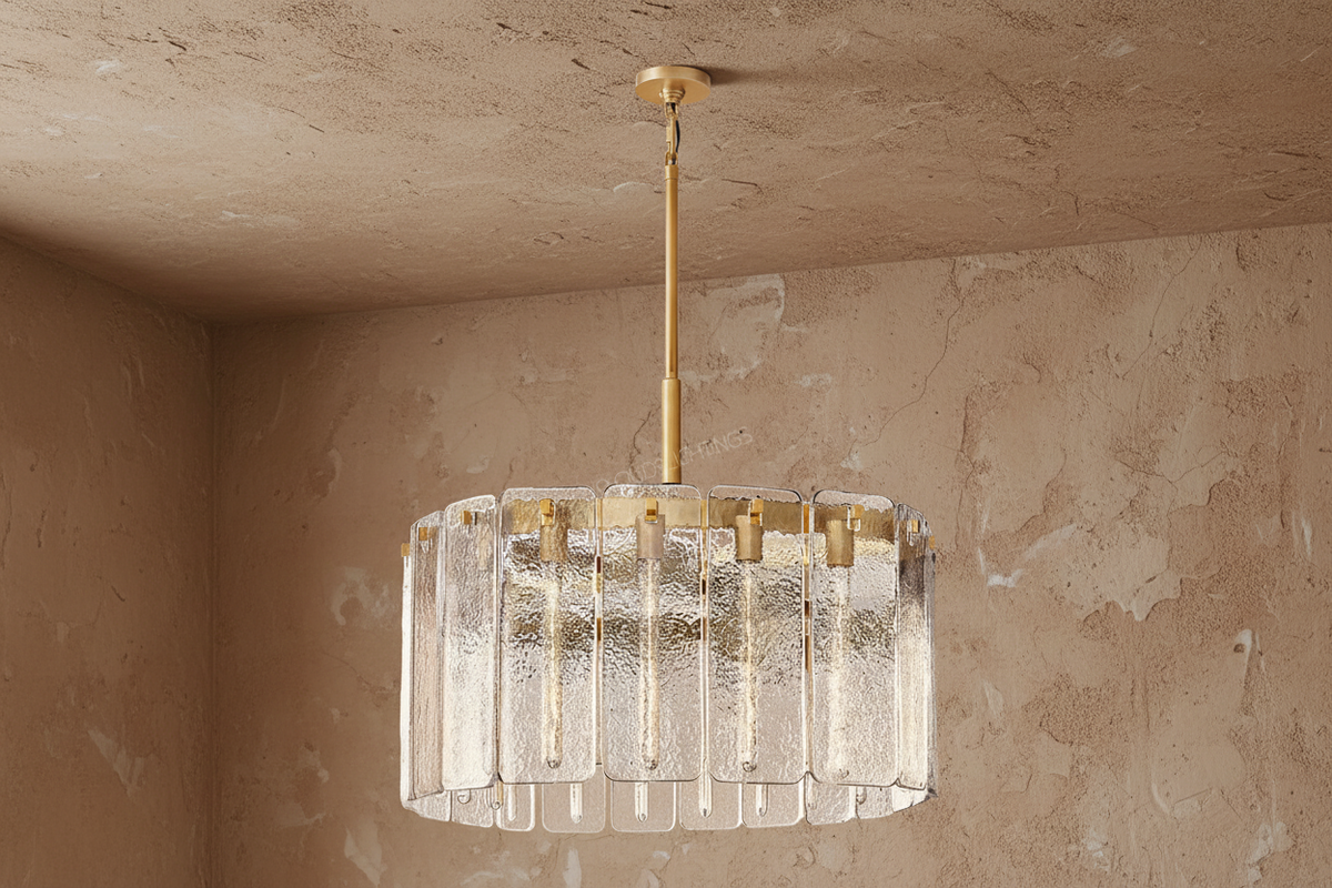 Cast Glass Ring Chandelier for Dining Room | 92cm 122cm 152cm Solid Copper Contemporary Casalolalights Luxury Lamps