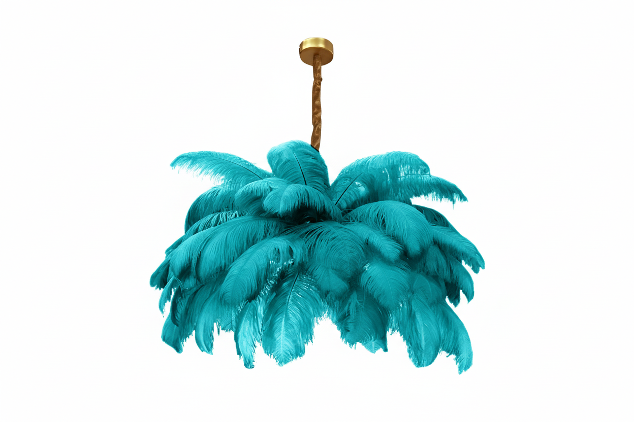 Feather Chandelier Semi-flush Hollywood Regency Decor for Luxury Living Room Bedroom Casalolalights Luxury Lamps