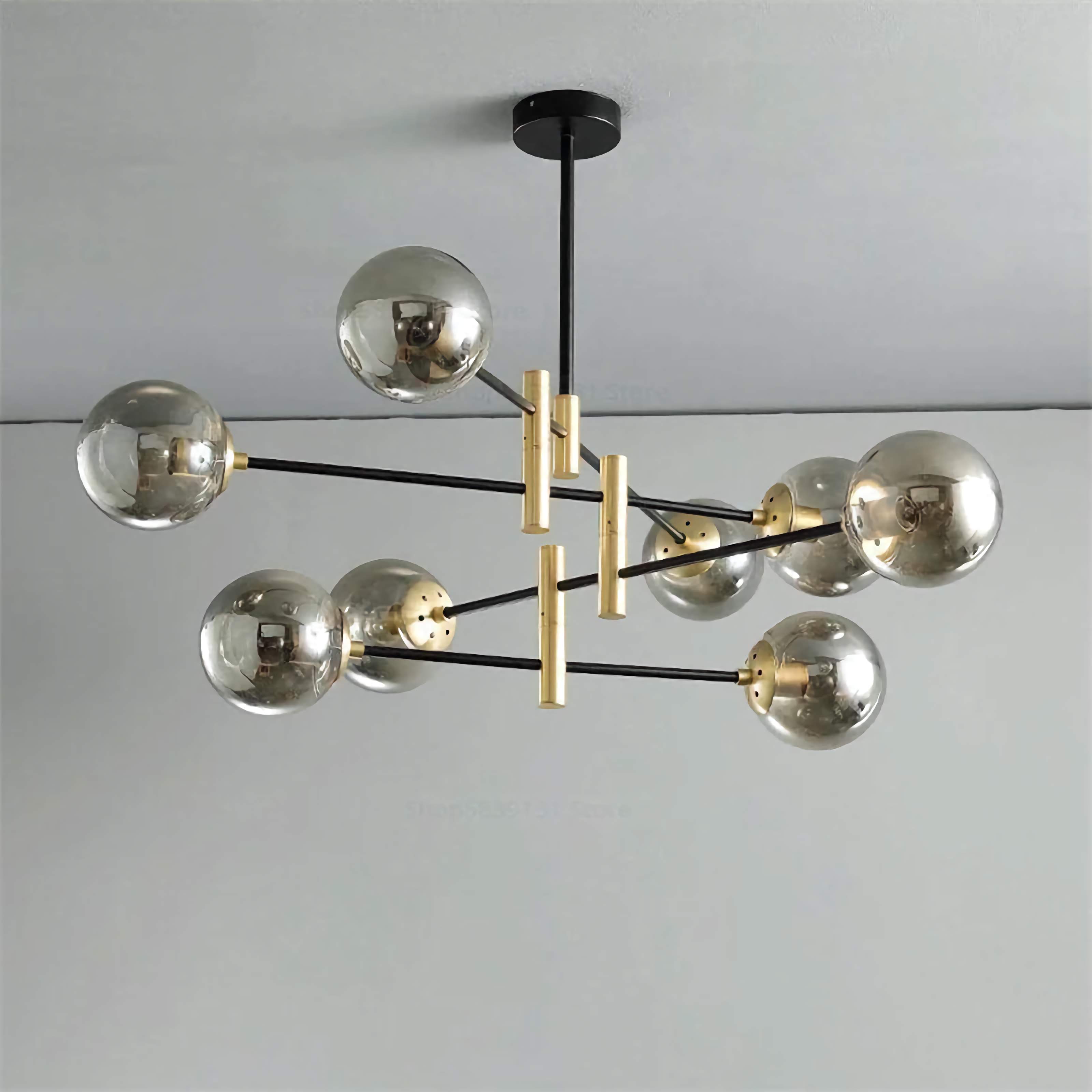 Modern Luxe Chandelier | 4/6/8 Lights Glass Ceiling Lamps for Living Room Dining | Casalola