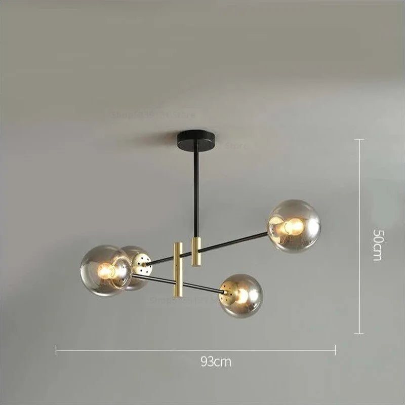 Modern Luxe Chandelier | 4/6/8 Lights Glass Ceiling Lamps for Living Room Dining | Casalola Casalolalights Luxury Lamps