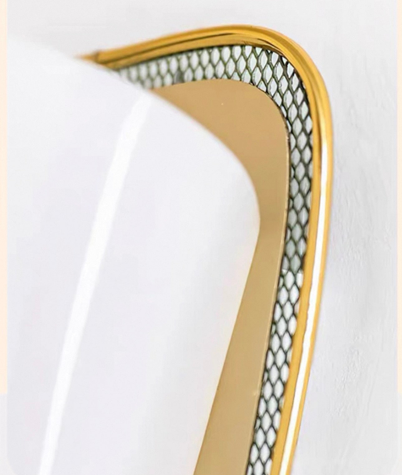 Mid-century Glass and Metal Wall Sconce – Casalola Perforated Frame Light for Bedroom & Hallway Casalolalights Luxury